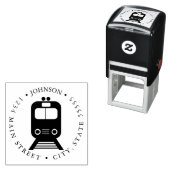 Vintages Zugrückgabezeichen Permastempel (Beispiel)