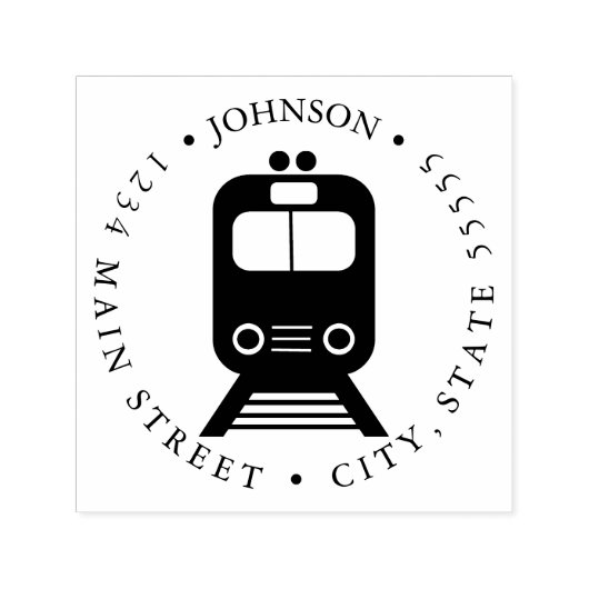 Vintages Zugrückgabezeichen Permastempel (Design)