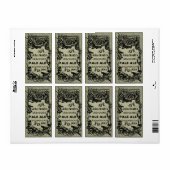 Vintages Zuhause Bieretikett Grau (Vorne)