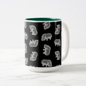 Vintages Zweifarbige Tasse (VorderseiteRechts)