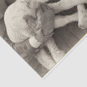 Vintages Zwillingstierpapier Seidenpapier (Ausschnitt)