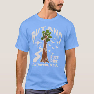VintageStyle Butano State Park Kalifornien Braune  T-Shirt