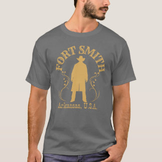 VintageStyle Fort Smith Arkansas Tough Cowboy T-Shirt