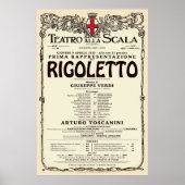 VintageStyle La Scala Rigoletto Poster (Vorne)