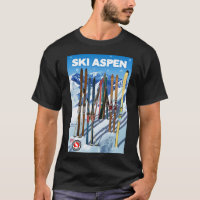 VintageStyle Ski Aspen Travel Poster
