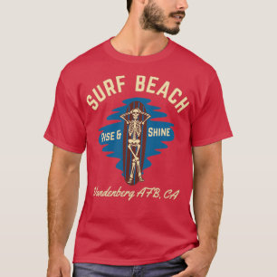 VintageStyle Surf Beach Vandenberg AFB California  T-Shirt