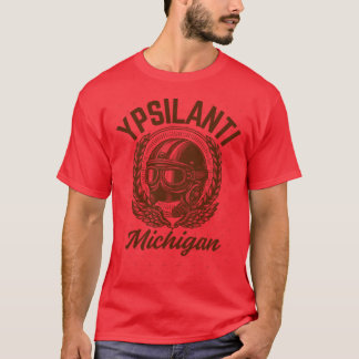 VintageStyle YpsilMichigan Aviation History Brown T-Shirt