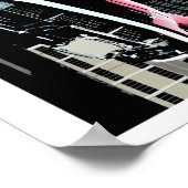 VintageTBirdPoster Poster (Ecke)