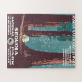 VintagSequoia-Nationalpark-Poster von 1938 Puzzle (Horizontal)