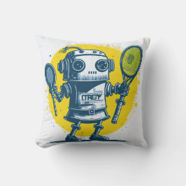 vintaje cute robot steampunk friendly IA 4 Kissen