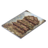 vintaje Fantasy House Blume 1 Notizblock (Linke Seite)