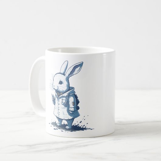 vintaje little bunny hobby doctor sin fondo kaffeetasse (Vorderseite Links)