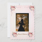 Vintange Sweet 16 / Quinceañera Vielen Dank Hinwei Einladung (Rückseite)