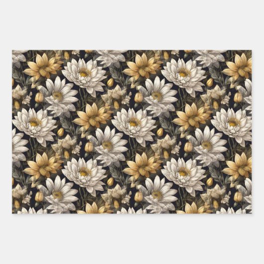 Vintblumen Geschenkpapier Set (Vorderseite 2)