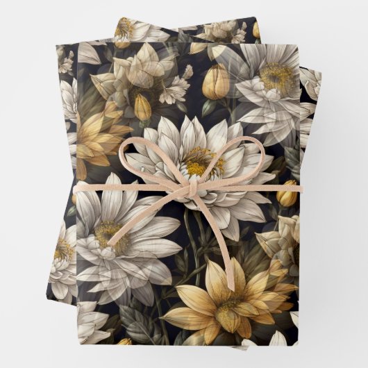 Vintblumen Geschenkpapier Set (Beispiel)