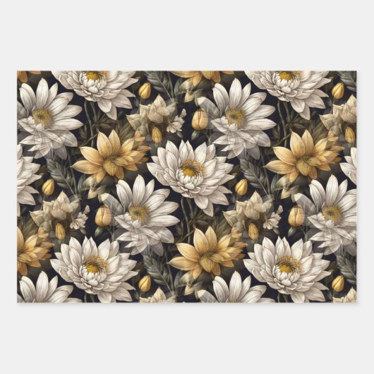 Vintblumen Geschenkpapier Set (Vorderseite)