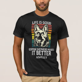 Vinteage German Shepherd Retro Style Dog T-Shirt
