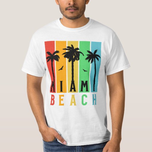 Vintege Miami Beach Florida T-Shirt (Vorderseite)