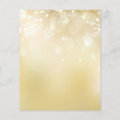 Vinter Holidays Weihnachten personalisierter Flyer (Hinten)