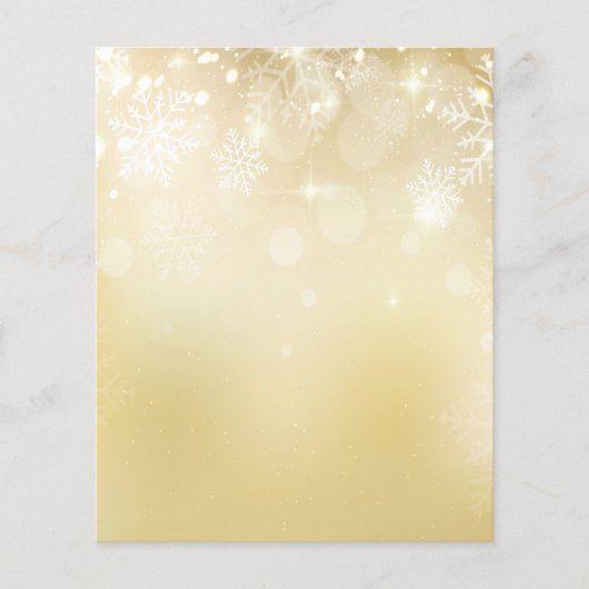 Vinter Holidays Weihnachten personalisierter Flyer (Vorne)