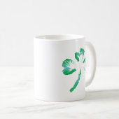 Vintge Kleeblatt Leaf, St. Patrick's Day Kaffeetasse (VorderseiteRechts)