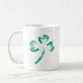 Vintge Kleeblatt Leaf, St. Patrick's Day Kaffeetasse (Links)