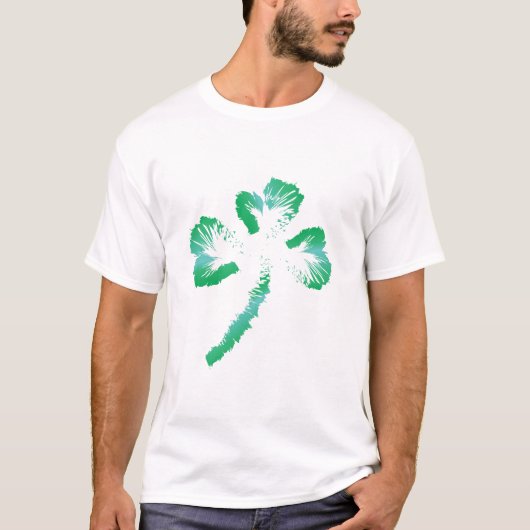 Vintge Shamrok Leaf, St. Patrick's Day T - Shirt (Vorderseite)