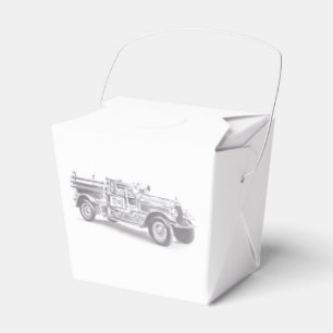 vintinttruck pencil sketch fireman drawing m geschenkschachtel