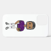 VINTO Retro Football Plaple Black Case-Mate iPhone Hülle (Rückseite (Horizontal))