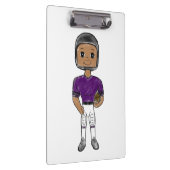 VINTO Retro Football Plaple Black Klemmbrett (Rechts)