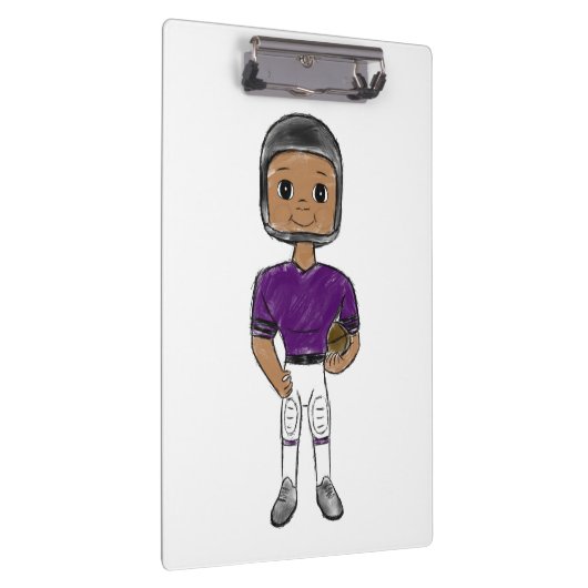 VINTO Retro Football Plaple Black Klemmbrett (Rechts)