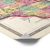 Vinton Landkreise Poster (Ecke)