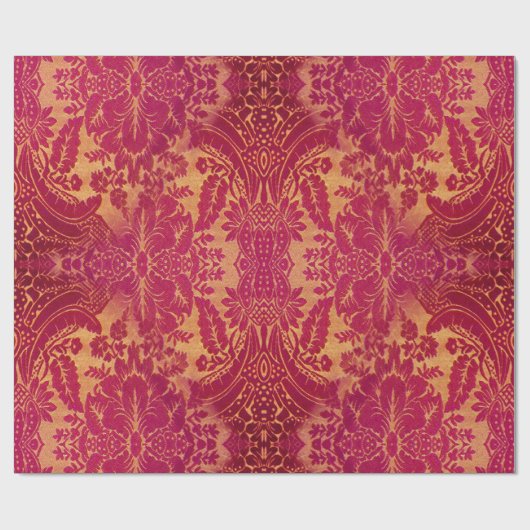 Vinya Duchess Vintag Barockglanz Geschenkpapier (Flach)