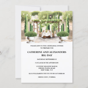 Vinyard Fine Sommer Essplatz Topiary Papplar Einladung