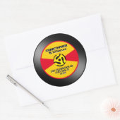 Vinyl 45 Record Label Individual Personalisiert Runder Aufkleber (Umschlag)