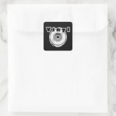 VINYL 45 U/min Rekord 1973 Quadratischer Aufkleber (Tasche)