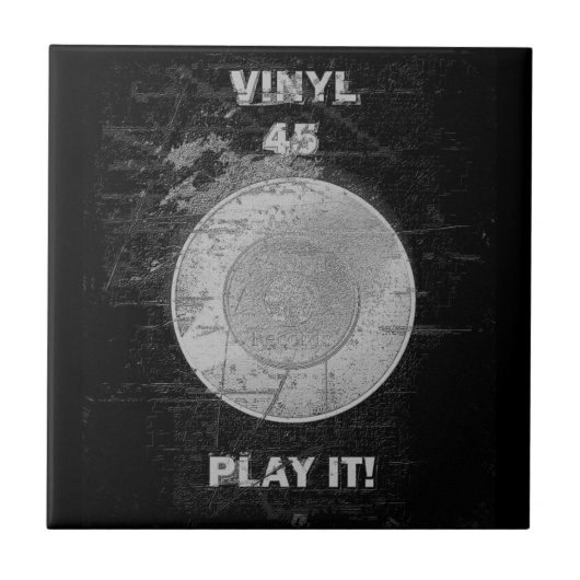 VINYL 45 U/min-Rekord Fliese (Vorderseite)