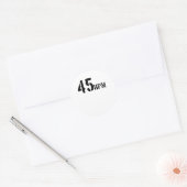 Vinyl 45 U/min Runder Aufkleber (Umschlag)