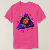 Vinyl 90s Music Lover 1990s Theme Party Disco Retr T-Shirt (Design vorne)