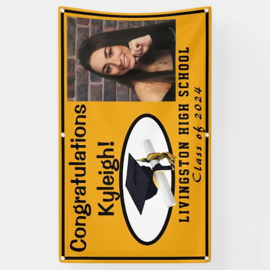 Vinyl-Abschluss-Foto Banner (Vertikal)