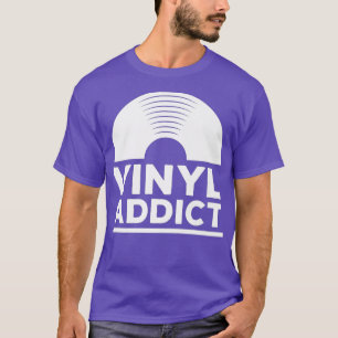 Vinyl Addict T-Shirt Retro Old School Music DJ
