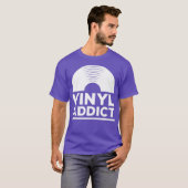Vinyl Addict T-Shirt Retro Old School Music DJ (Vorne ganz)