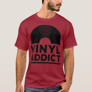 Vinyl Addict T-Shirt Retro Old School Music DJ