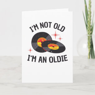 Vinyl Age Oldie Birthday Funny Gift Karte