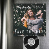 Vinyl Album Cover Foto Magnet Save the Date