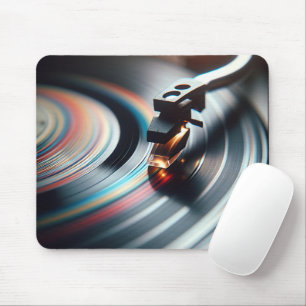 Vinyl-Analog-Schallplatte Vintage-Stimmung Mousepad
