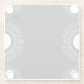 Vinyl auf schwarz glasuntersetzer (Rückseite)