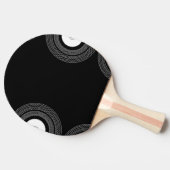 Vinyl auf schwarz tischtennis schläger (Seitenansicht)