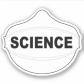 Vinyl-Aufkleber für die Wissenschaftsmaske Aufkleber (Vorderseite)