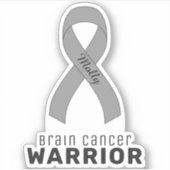 Vinyl-Aufkleber für Hirnkrebs Aufkleber (Vorderseite)